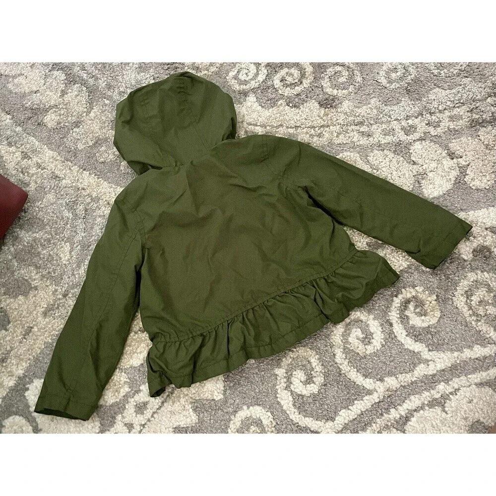 Old Navy 6-12 Months Essential Everyday Baby Military Cargo Jacket Green Zip Up - Picture 4 of 8